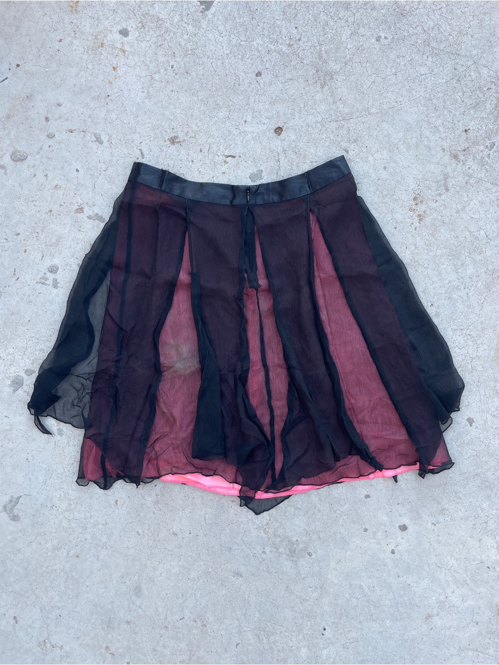 Free People RARE Vintage Y2K Whimsigoth Silk Skirt - Picture 5 of 7